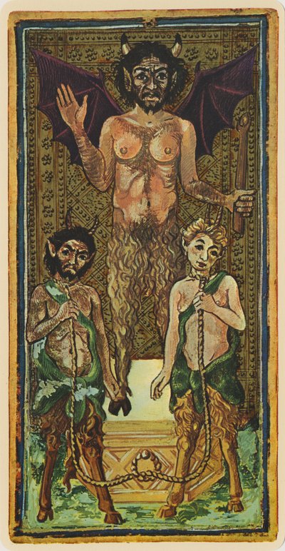 De Duivel, facsimile van een tarotkaart uit het 
